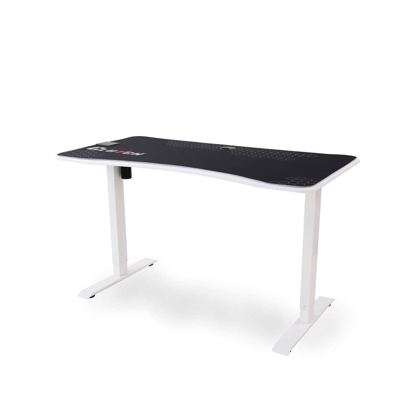 Rise Series Height-Adjustable Desks Gaming Desk Clutch Chairz White 